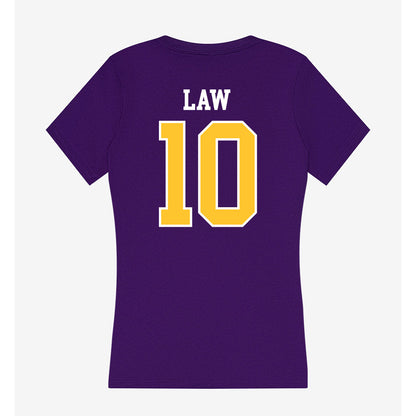 East Carolina - NCAA Football : Crews Law - Classic Shersey Women's V-Neck T-Shirt-1