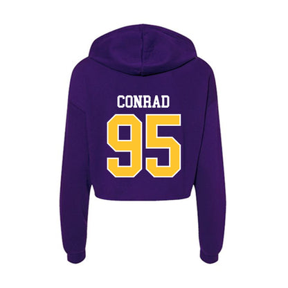 East Carolina - NCAA Football : Andrew Conrad - Classic Shersey Women's Crop Fleece Hooded Sweatshirt-1
