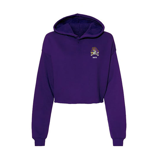 East Carolina - NCAA Football : Kelton Smith - Classic Shersey Women's Crop Fleece Hooded Sweatshirt-0