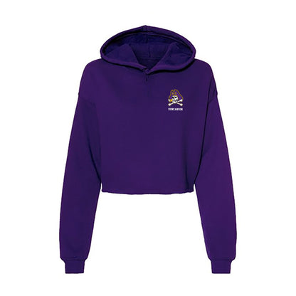 East Carolina - NCAA Football : Ayden Duncanson - Classic Shersey Women's Crop Fleece Hoodie-0