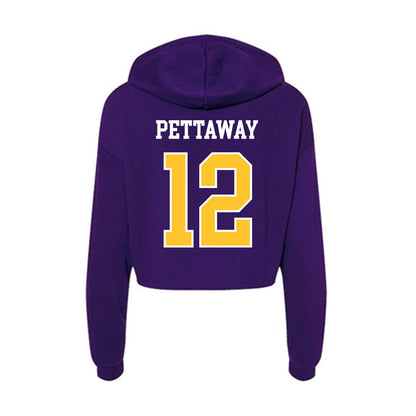 East Carolina - NCAA Football : Jaquaize Pettaway - Classic Shersey Women's Crop Fleece Hooded Sweatshirt-1