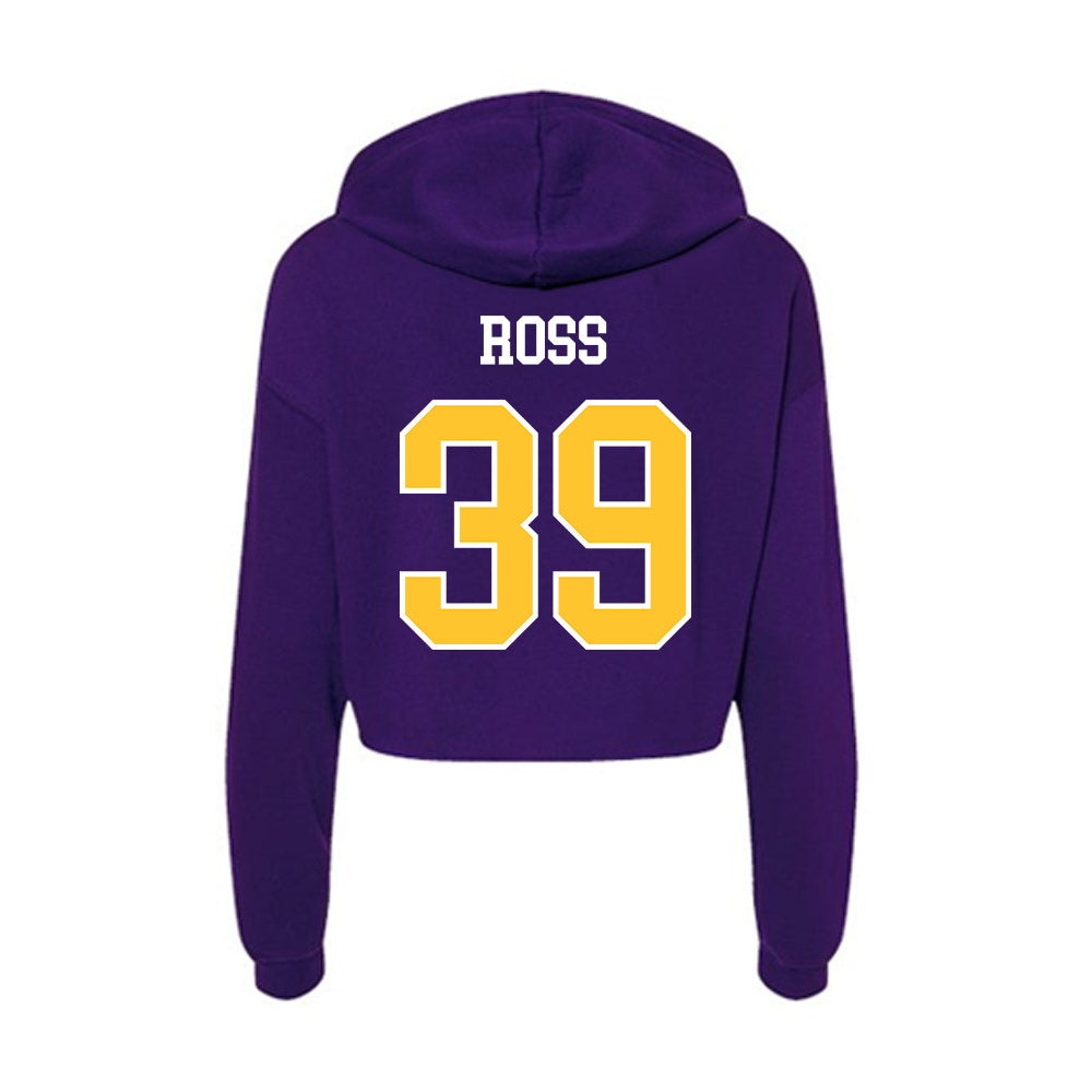 East Carolina - NCAA Football : Angelo Ross - Classic Shersey Women's Crop Fleece Hooded Sweatshirt-1