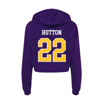 East Carolina - NCAA Women's Basketball : Anzhané Hutton - Classic Shersey Women's Crop Fleece Hoodie-1
