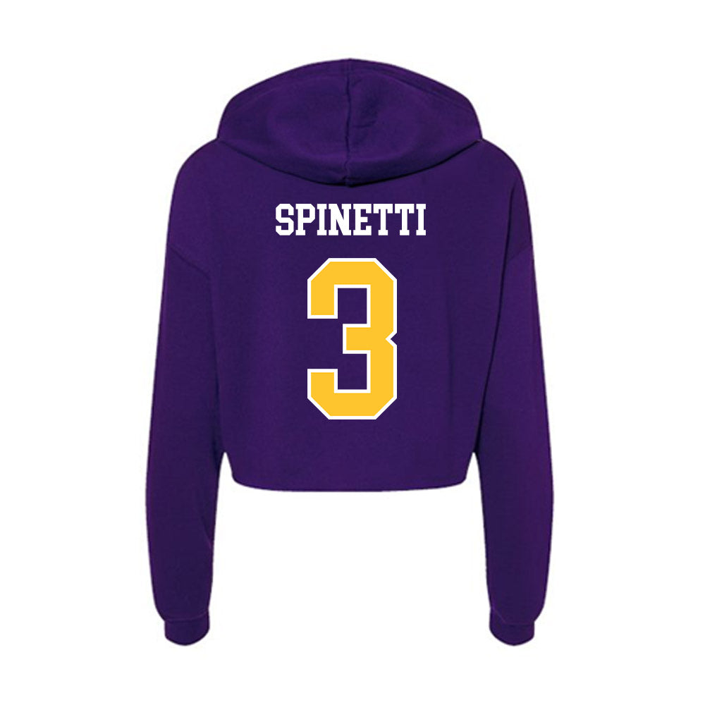 East Carolina - NCAA Women's Soccer : Gia Spinetti - Classic Shersey Women's Crop Fleece Hoodie-1