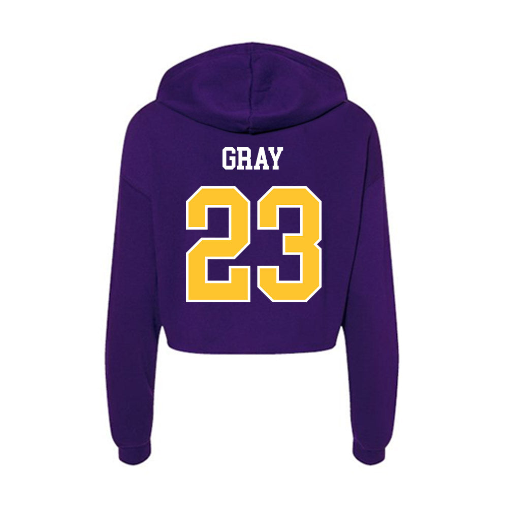 East Carolina - NCAA Football : Ashton Gray - Classic Shersey Women's Crop Fleece Hoodie-1