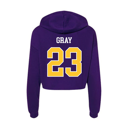 East Carolina - NCAA Football : Ashton Gray - Classic Shersey Women's Crop Fleece Hoodie-1