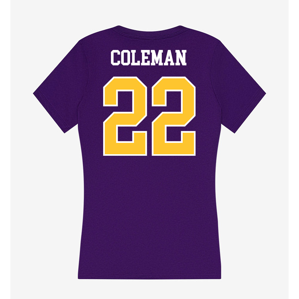 East Carolina - NCAA Football : David Coleman - Classic Shersey Women's V-Neck T-Shirt-1