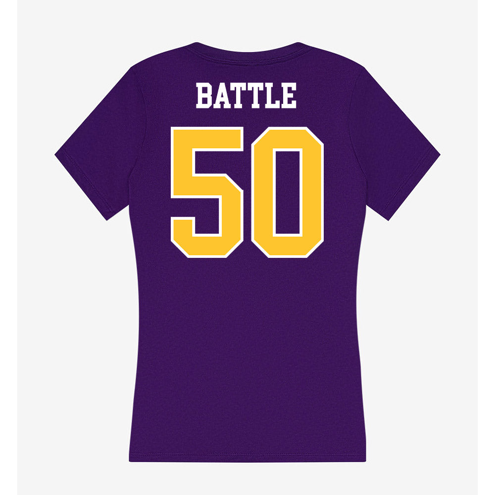 East Carolina - NCAA Football : Josh Battle - Classic Shersey Women's V-Neck T-Shirt-1
