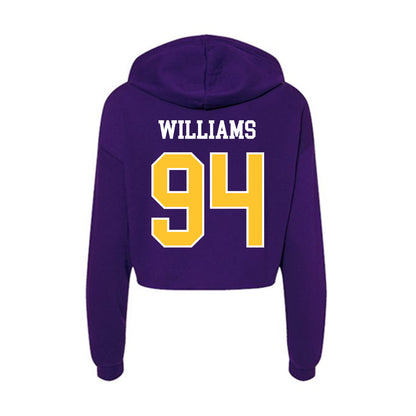East Carolina - NCAA Football : Javon Williams - Classic Shersey Women's Crop Fleece Hoodie-1