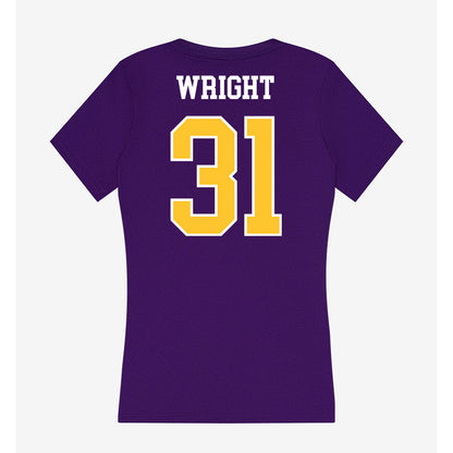 East Carolina - NCAA Football : McCallum Wright - Classic Shersey Women's V-Neck T-Shirt-1