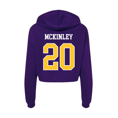East Carolina - NCAA Football : Kamaurri McKinley - Classic Shersey Women's Crop Fleece Hooded Sweatshirt-1