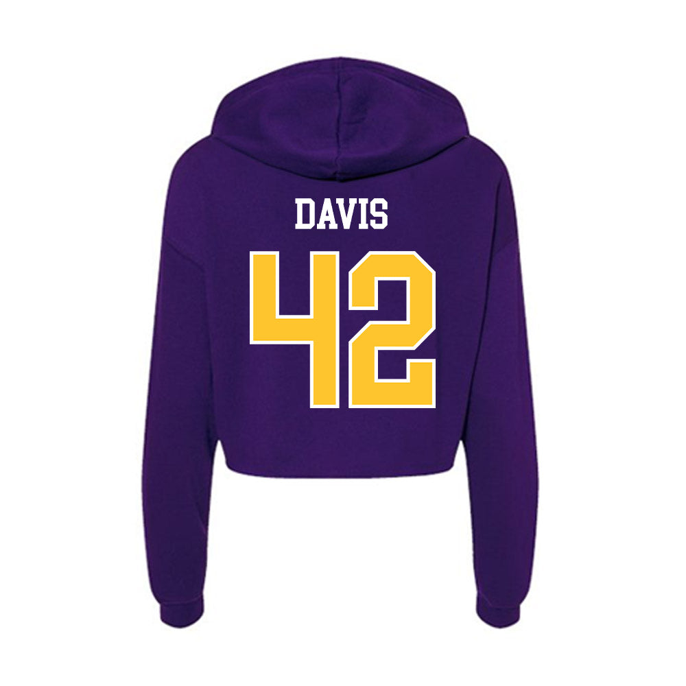 East Carolina - NCAA Football : Julien Davis - Classic Shersey Women's Crop Fleece Hoodie-1