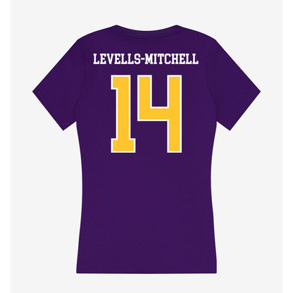 East Carolina - NCAA Football : Ashton Levells-Mitchell - Classic Shersey Women's V-Neck T-Shirt-1