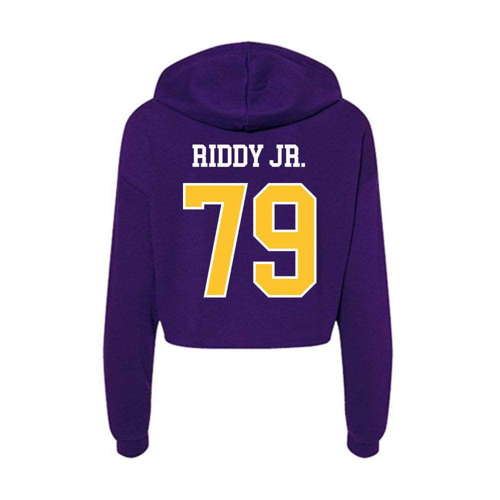 East Carolina - NCAA Football : Sam Riddy Jr. - Classic Shersey Women's Crop Fleece Hoodie-1