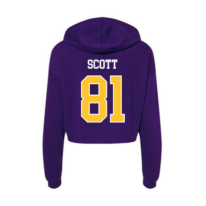 East Carolina - NCAA Football : Mason Scott - Classic Shersey Women's Crop Fleece Hoodie-1