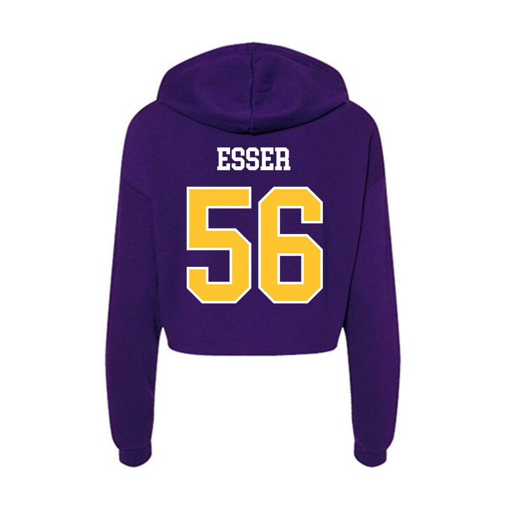 East Carolina - NCAA Football : Bryson Esser - Classic Shersey Women's Crop Fleece Hoodie-1
