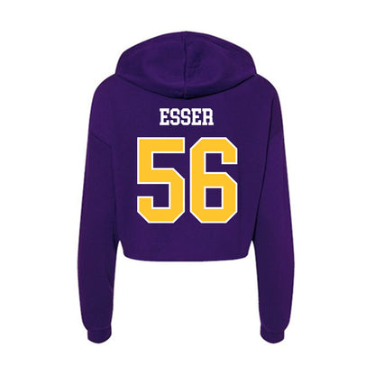 East Carolina - NCAA Football : Bryson Esser - Classic Shersey Women's Crop Fleece Hoodie-1