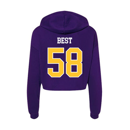 East Carolina - NCAA Football : Brandon Best - Classic Shersey Women's Crop Fleece Hooded Sweatshirt-1