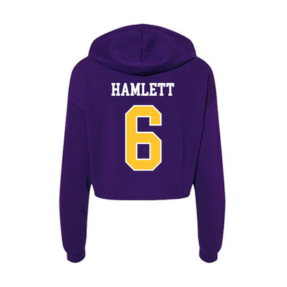 East Carolina - NCAA Football : Kanen Hamlett - Classic Shersey Women's Crop Fleece Hoodie-1