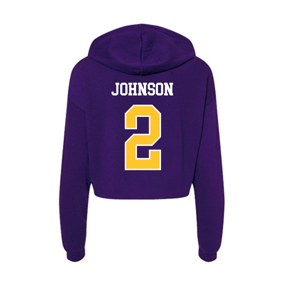 East Carolina - NCAA Football : Tyler Johnson - Classic Shersey Women's Crop Fleece Hooded Sweatshirt-1