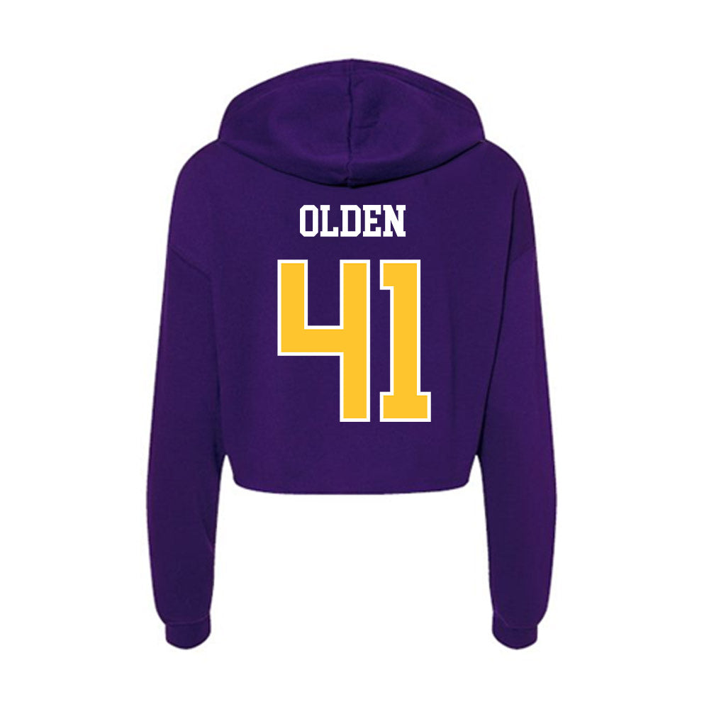 East Carolina - NCAA Football : Jayden Olden - Classic Shersey Women's Crop Fleece Hoodie-1