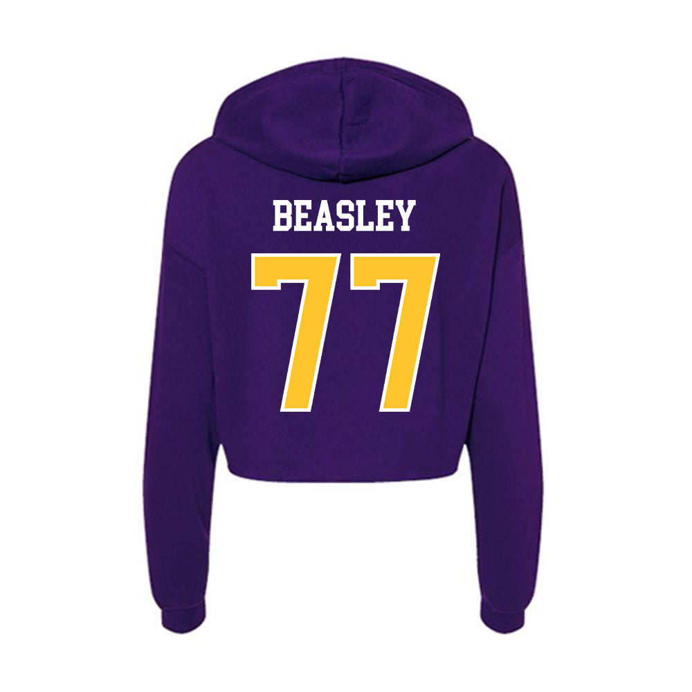 East Carolina - NCAA Baseball : Brett Beasley - Classic Shersey Women's Crop Fleece Hoodie-1