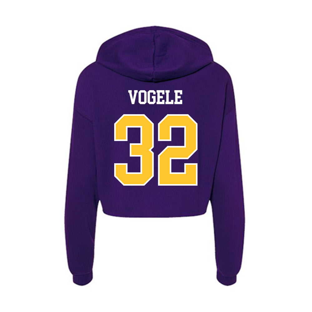 East Carolina - NCAA Baseball : Jack Vogele - Classic Shersey Women's Crop Fleece Hoodie-1