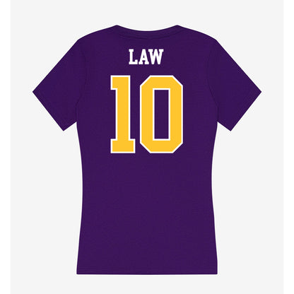 East Carolina - NCAA Football : Crews Law - Classic Shersey Women's V-Neck T-Shirt-1