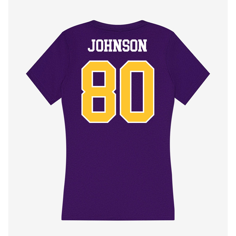 East Carolina - NCAA Football : Ty Johnson - Classic Shersey Women's V-Neck T-Shirt-1