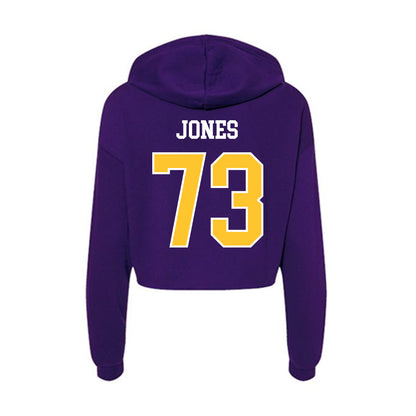 East Carolina - NCAA Football : Karson Jones - Classic Shersey Women's Crop Fleece Hooded Sweatshirt-1