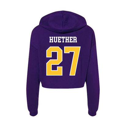 East Carolina - NCAA Football : Elliot Huether - Classic Shersey Women's Crop Fleece Hoodie-1