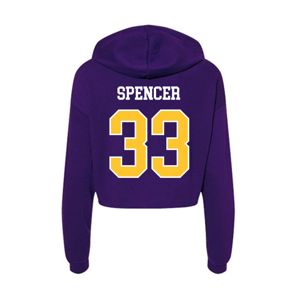 East Carolina - NCAA Football : Terande Spencer - Classic Shersey Women's Crop Fleece Hoodie-1