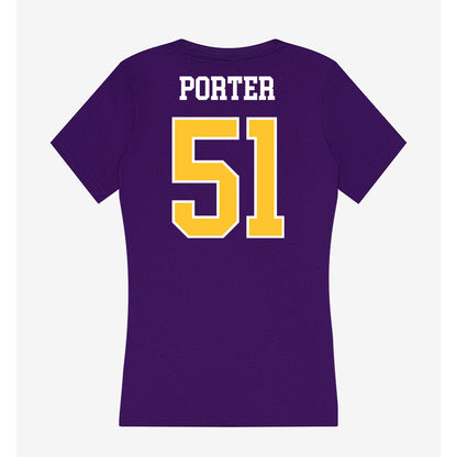 East Carolina - NCAA Football : Lindell Porter - Classic Shersey Women's V-Neck T-Shirt-1