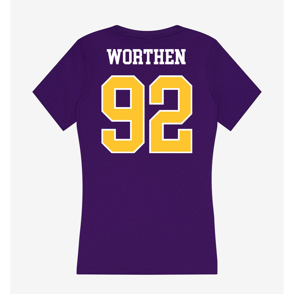 East Carolina - NCAA Football : Dylon Worthen - Classic Shersey Women's V-Neck T-Shirt-1