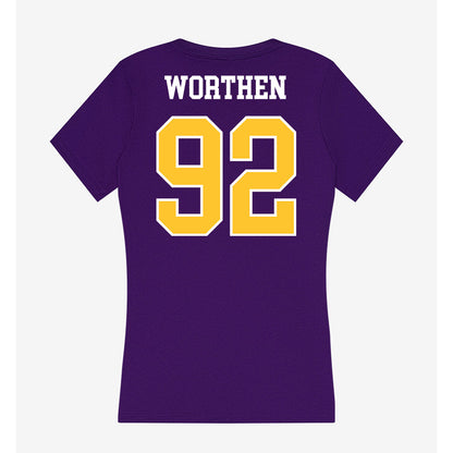 East Carolina - NCAA Football : Dylon Worthen - Classic Shersey Women's V-Neck T-Shirt-1