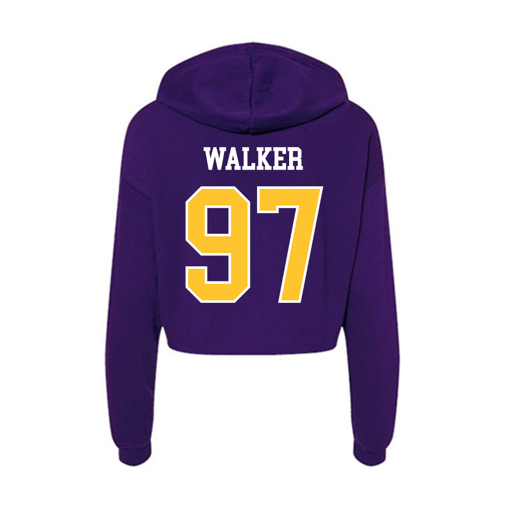 East Carolina - NCAA Football : Cole Walker - Classic Shersey Women's Crop Fleece Hooded Sweatshirt-1