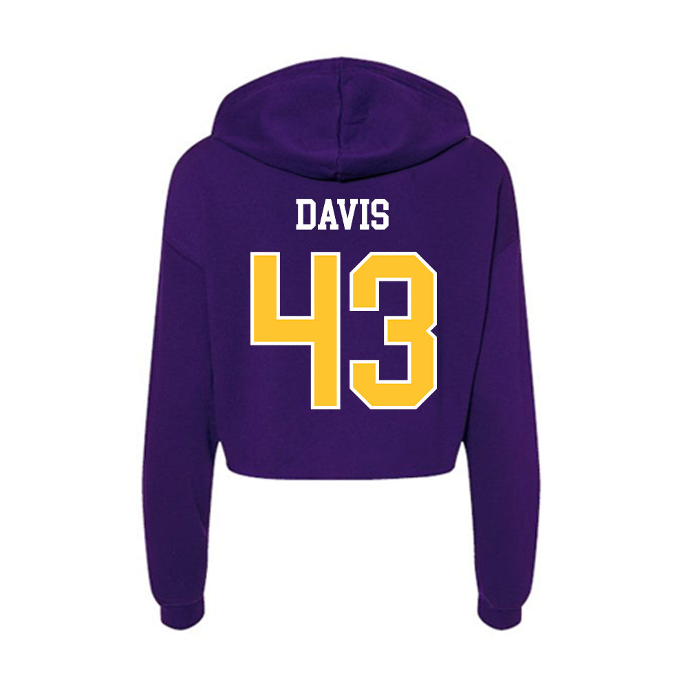 East Carolina - NCAA Men's Basketball : Luke Davis - Classic Shersey Women's Crop Fleece Hoodie-1