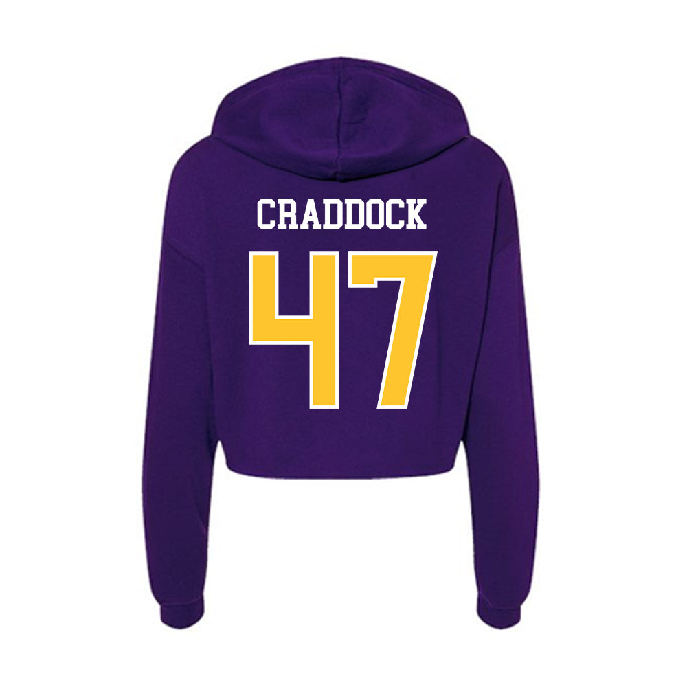 East Carolina - NCAA Baseball : Luke Craddock - Classic Shersey Women's Crop Fleece Hoodie-1