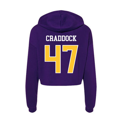 East Carolina - NCAA Baseball : Luke Craddock - Classic Shersey Women's Crop Fleece Hoodie-1