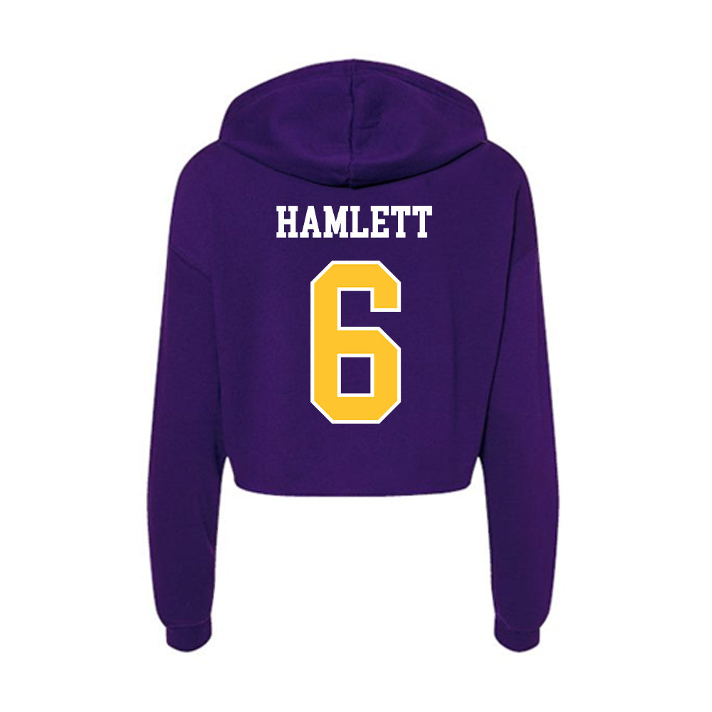 East Carolina - NCAA Football : Kanen Hamlett - Classic Shersey Women's Crop Fleece Hoodie-1