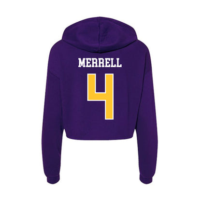 East Carolina - NCAA Football : Kevon Merrell - Classic Shersey Women's Crop Fleece Hoodie-1