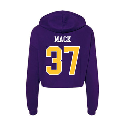 East Carolina - NCAA Football : Amare Mack - Classic Shersey Women's Crop Fleece Hoodie-1