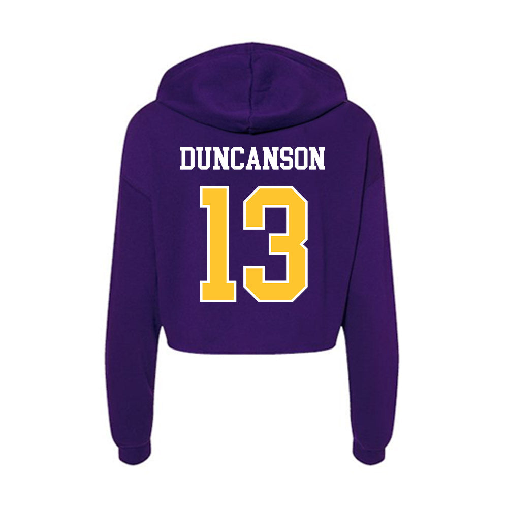 East Carolina - NCAA Football : Ayden Duncanson - Classic Shersey Women's Crop Fleece Hoodie-1