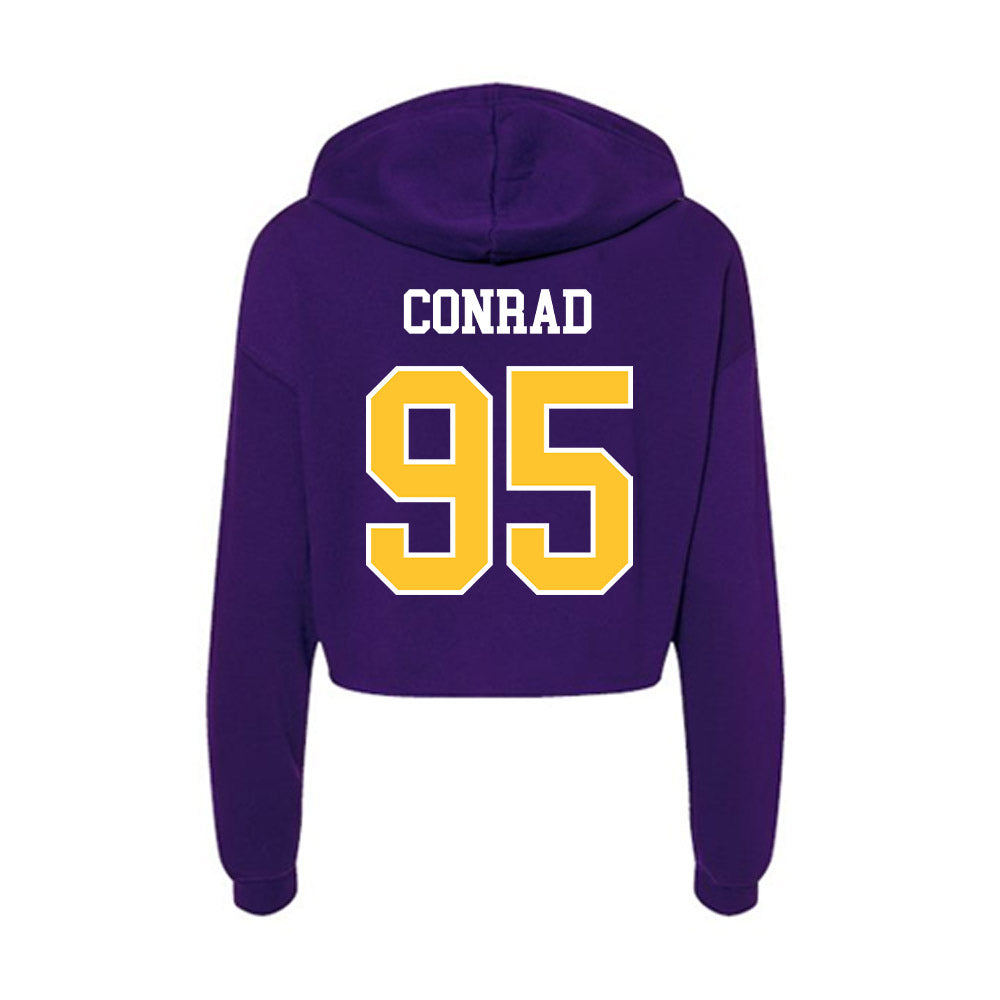 East Carolina - NCAA Football : Andrew Conrad - Classic Shersey Women's Crop Fleece Hooded Sweatshirt-1