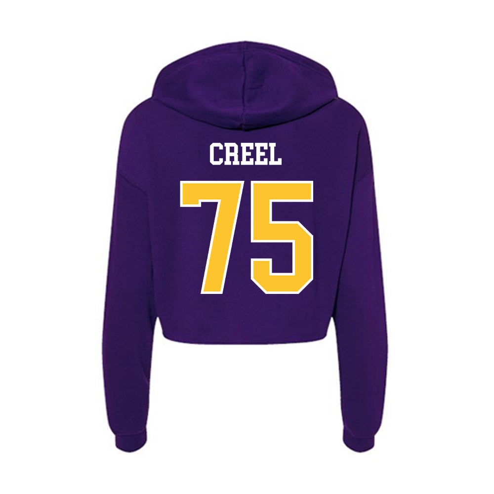 East Carolina - NCAA Football : Hayes Creel - Classic Shersey Women's Crop Fleece Hoodie-1