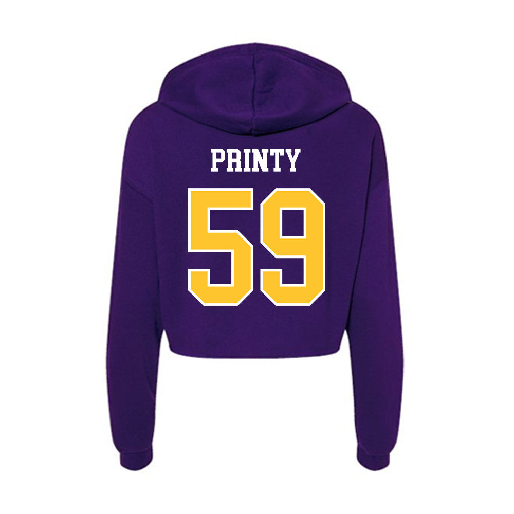 East Carolina - NCAA Football : Reagan Printy - Classic Shersey Women's Crop Fleece Hooded Sweatshirt-1