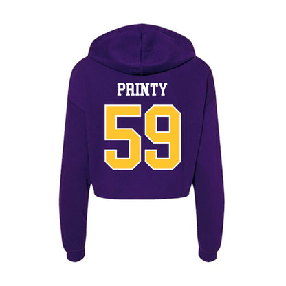 East Carolina - NCAA Football : Reagan Printy - Classic Shersey Women's Crop Fleece Hooded Sweatshirt-1