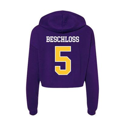 East Carolina - NCAA Baseball : Gabe Beschloss - Classic Shersey Women's Crop Fleece Hoodie-1