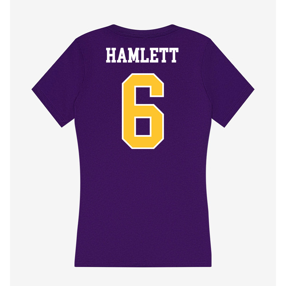 East Carolina - NCAA Football : Kanen Hamlett - Classic Shersey Women's V-Neck T-Shirt-1