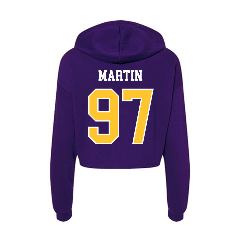 East Carolina - NCAA Football : Jacoby Martin - Classic Shersey Women's Crop Fleece Hoodie-1
